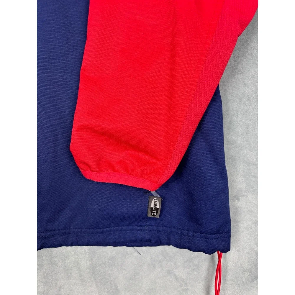 Adidas Climalite Vintage Track Jacket Navy Red Full Zip Mens Large